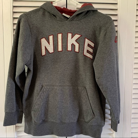 Nike Kids Grey Hoodie - Picture 1 of 5